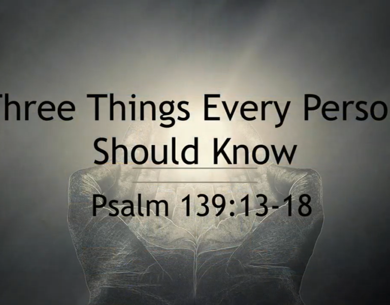 Three Things Every Person Should Know