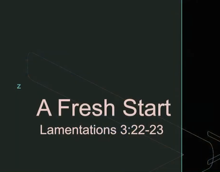 A Fresh Start